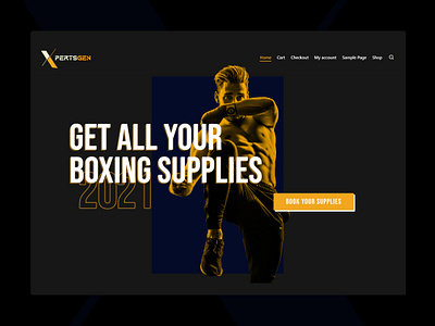 Sports Website Landing design landing page design ui ux web