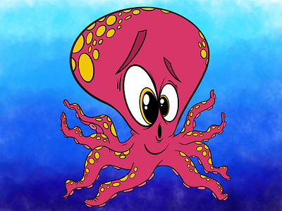 Octopus art cartoon cartooning ocean