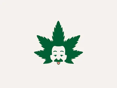 Weedstein best logo branding cannabis logo creative logo einstein face logo logodesign logoinspiration logotype style weed