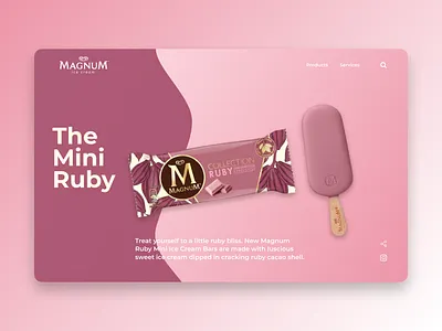 Magnum Ruby Landing Page Design