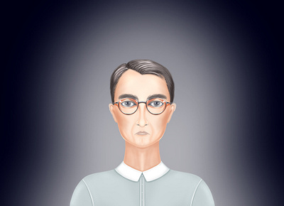 Man art artwork avatar design glass icon illustration man old procreate