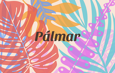 Pálmar Branding branding illustration pattern plant vector