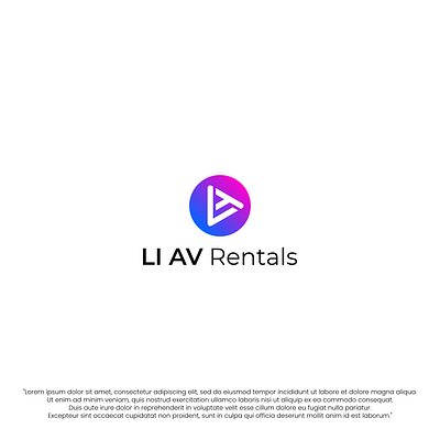 LI AV Rentals branding creative fiverr fiverr.com fiverrgigs flat graphic design logo designer minimalist modern