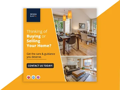 Real Estate Banner branding design flat graphic design illustration logo minimal ui web website