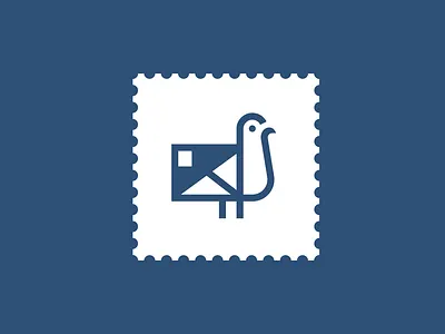 Postal bird branding carrier envelope letter logo logodesign pigeon post rokac symbol