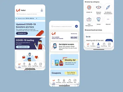 Pharmacy Services App clean layout consultation digital receipts doctor easy navigation health healthcare medical aid medication orders medicine mobile app modern ui order status pharmacy app pharmasist prescription ui design user friendly interface user experience user interface