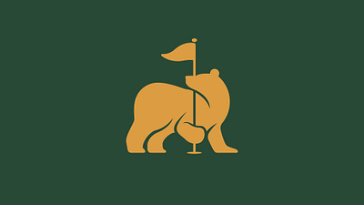 Golf Bear Logo branding logo