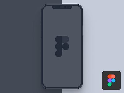 Figma Free Download - iPhone 12 Pro (Light & Dark) 12 clay clean dark download download mockup figma flat free freebie gray grey iphone light minimal modern pro shadow white