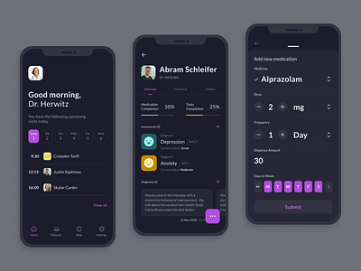 👩‍⚕️Everyday tool for the specialists mobile app design ui ux