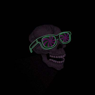 the Far Out skully skull skull art