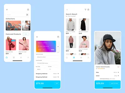 Marier UI Kit for Shopping app application card collection featured products for you mobile mobile app payment search search result shopping shopping app shopping cart sketch ui ui ux uidesign user interface