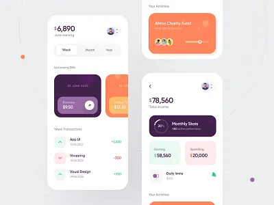 Financial Management App android app ap ui app app design finance finance app finance management finance management app ios app mobile banking online banking product design ui design uiux design visual design wallet wallet app