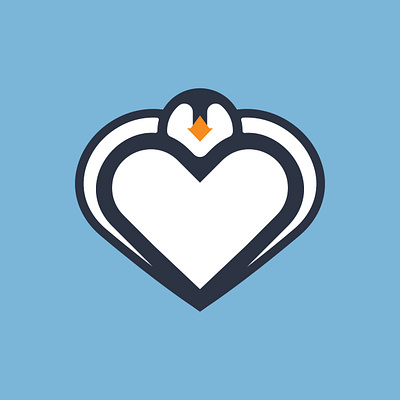 Day 326 adobe illustrator adobe illustrator cc animal logo animal love brand design brand identity branding cuddle cute cute penguin graphic design heart heart logo logo logo design logo designer logos penguin penguin logo pin design