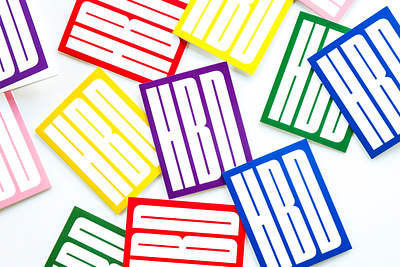 HBD BIRTHDAY CARD birthday birthday card druk greeting card happy birthday stationery typography