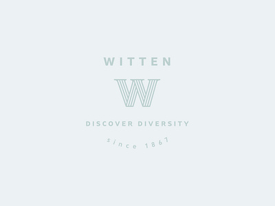 Witten Logo Concept Design branding icon logo minimal typographic