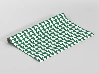 TREE PATTERN WRAPPING PAPER christmas christmas tree gift wrap greeting card illustration pattern stationery trees vector