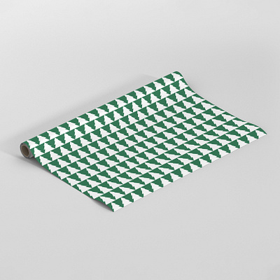 TREE PATTERN WRAPPING PAPER christmas christmas tree gift wrap greeting card illustration pattern stationery trees vector