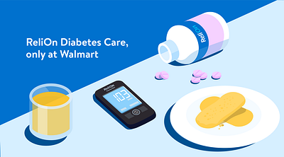 Walmart Insulin LNC Productions digitalillustration editorialillustration illustration insulin lncproductions pills walmart