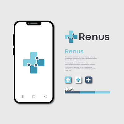 Renus Biomedical logo biology biomedic brand branding center clinic company creative creative logo dna gene genetic health identity logo design medical multipurpose research service visual identity