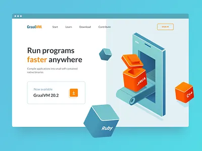 👩‍💻 Virtual machine site redesign design illustration java ruby ui vector web