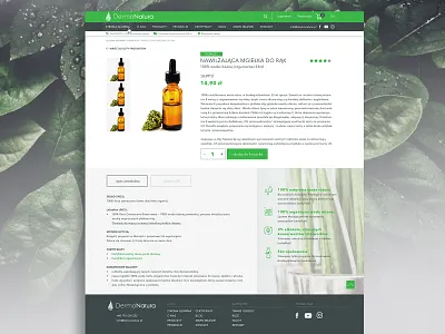 dermonatura web 02 commerce cosmetics landingpage nature shop ui ux web webdesign website