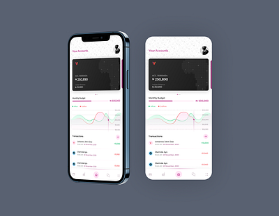 Bank App Design banking banking dashboard bankingapp chart design mobile ui ui