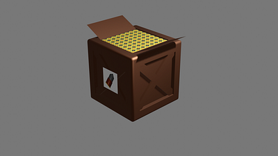 Bullet box (reuplod) blender blender 3d blender3d game art gimp render texturing