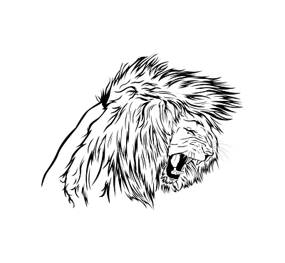 great lion head line art big cat bigcat cat cat illustration design fiverr illustration art illustrator lion lion head lion logo logo monster tshirtdesign ui