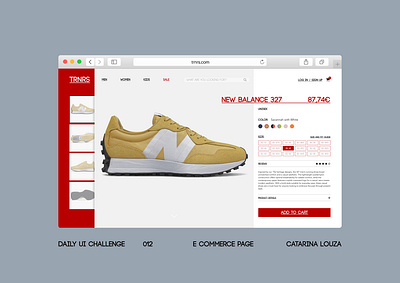 Daily UI Challenge #012 dailyui dailyui 012 dailyuichallenge ecommerce ui