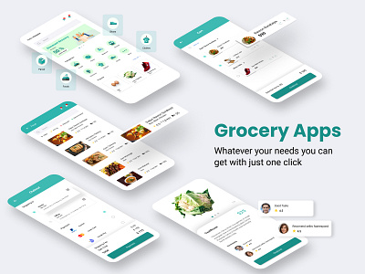 Green Grocery Apps app app design apps apps screen appstore cart ecommerce ecommerce app ecommerce design green grocery grocery app landing page design landingpage login page mobile app mobile app design mobile design mobile ui uidesign