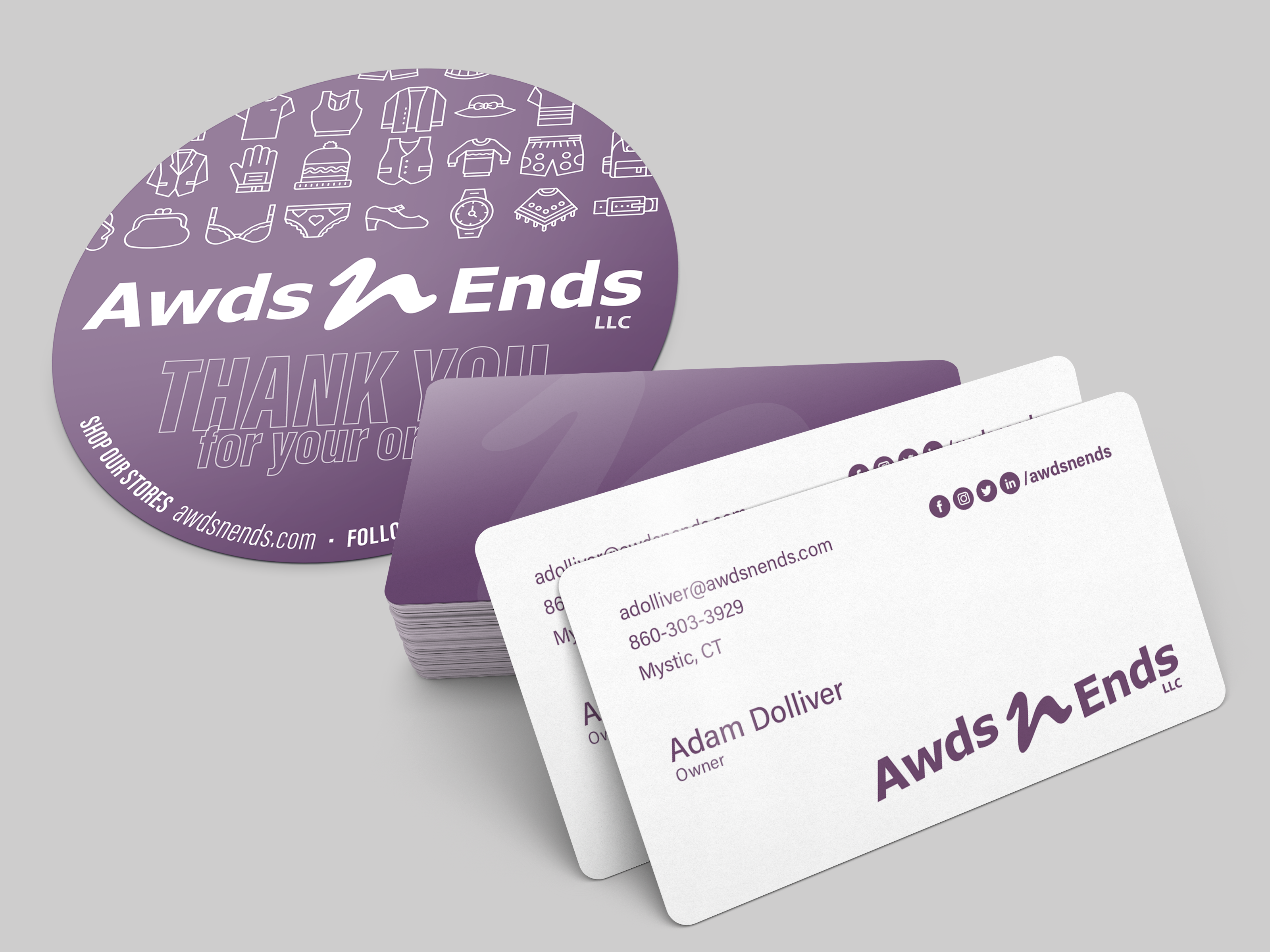 Example of Awds-N-Ends LLC (Re)Branding