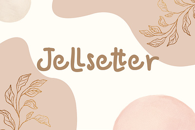 Jellsetter branding cool display font font design graphicdesign handlettering handwritten font jellsetter logo simple unique