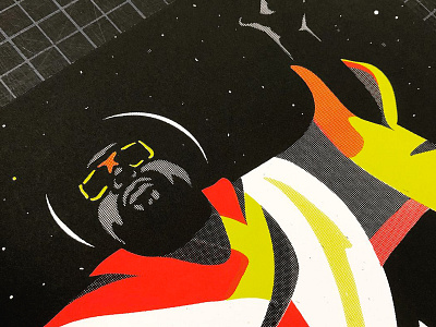 George Clinton Print funk illustration poster silkscreen