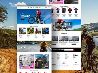 Deko Sports - Cycling Apparels website branding busines graphic design gui landing page photoshop psd template services theme design ui design uiux uiuxdesign user interface user interface design ux design web design website