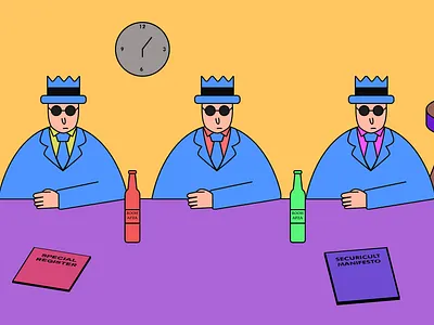 Securicult design flat illustration minimal vector