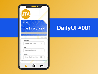 Metrocard Subscription design designchallenge