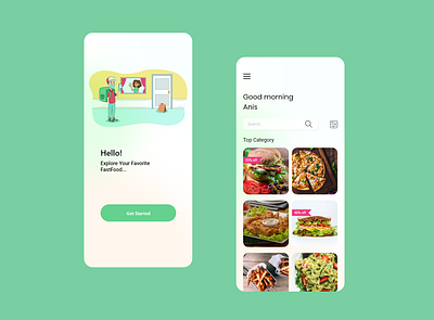 Food delivery app android app branding design graphic design illustration logo typography ui ux vector web