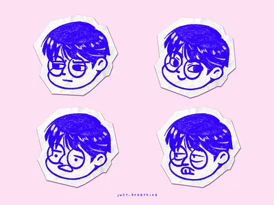 Expression sheet (Sho) animation anime character characterdesign cute digital drawing illustration japan sketch