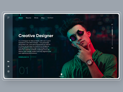 Creative Designer about us branding design portfolio designer designer portfolio designer resume landing page design portfolio resume resume cv resume design trending design ui ui designer ux web web design website design