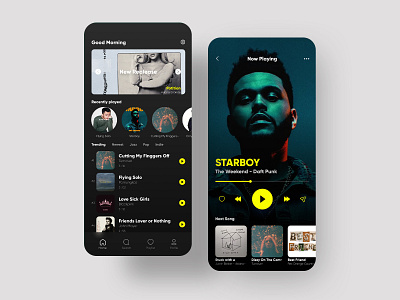 Music Player Apps - UI/UX Project app app design appdesign design minimal ui uidesign uiux uiuxdesign ux