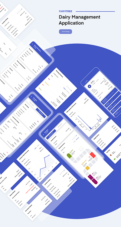 FarmTree - Dairy Management and Analytics Platform application design interaction interface mobile mobile app mobile app design ui ui design uiux userexperience userexperiencedesign userinterface ux