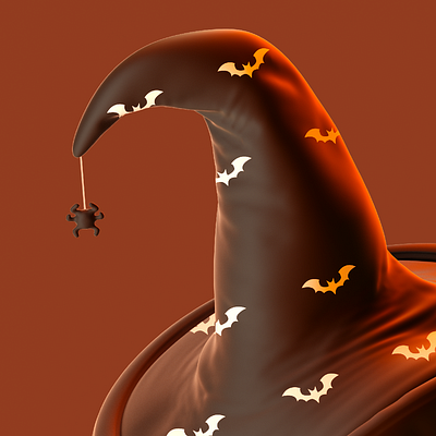 BOO 3d c4d cinema 4d design halloween illustration octane octane render render spider trickortreat witch