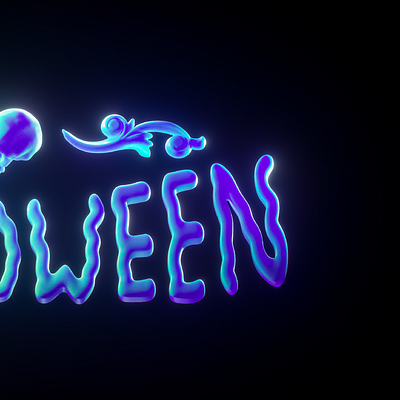 HALLOWEEN 3d c4d cinema 4d design halloween halloween design illustration octane octane render render spooky typogaphy