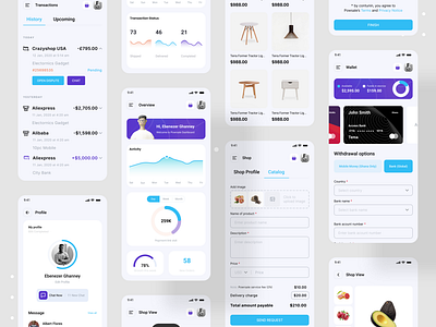 Powrsale - Sales Management Web Application | Mobile App app app design dashboard dashboard app dashboard design dashboard ui devignedge ecommerce app finance app mobile mobile app mobile app design mobile design mobile ui profile shopping app transaction ui ui design uidesign