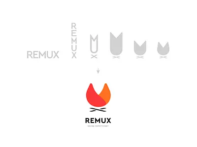 Remux logo exploration branding design icon illustration logo typography