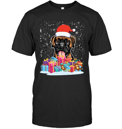 Animal Dog Boxer Christmas