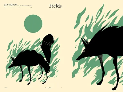 Fields abstract composition cut out flames illustration laconic layout lines minimal poster poster art poster design wolf wolf illustration
