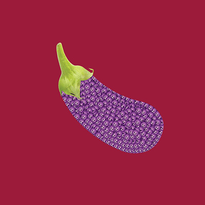 devil eggplant animation art artwork creative design flat illustration illustrator minimal photoshop vector