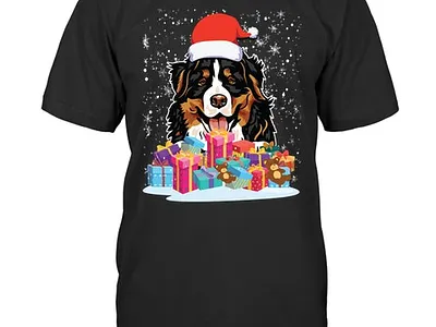 Animal Dog Bernese Mountain Christmas