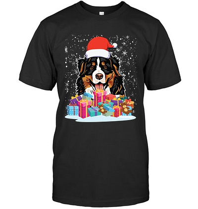 Animal Dog Bernese Mountain Christmas